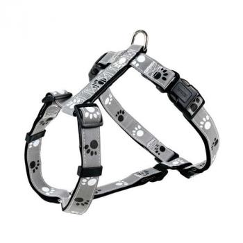 Trixie Geschirr Silver Reflect – Pfotenmotiv