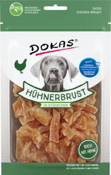 10x Dokas Hühnerbrust in Stückchen 70 g
