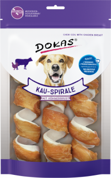 8x Dokas Kau-Spirale mit Hühnerbrust 110 g