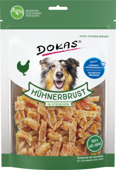 9x Dokas Hühnerbrust in Stückchen 200 g