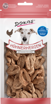 8x Dokas Hühnerherzen gefriergetrocknet 22 g