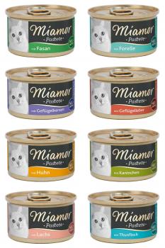 12x Miamor Katzenzarte Fleischpastete 85g Dose