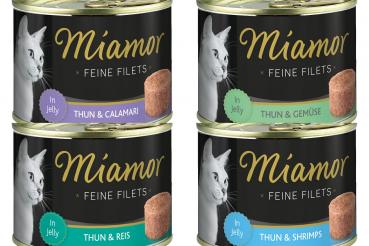 12 x Miamor Feine Filets Thunfisch in Jelly 185g