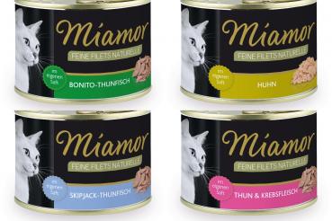 12x Miamor Feine Filets in Saft 156g Dose