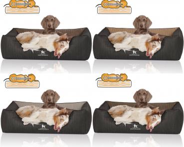 Knuffelwuff Orthopädisches Hundebett Outback aus Laser gestepptem Kunstleder