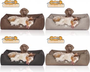 Knuffelwuff Orthopädisches Hundebett Rockland Aus Kunstleder