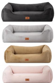 Knuffelwuff orthopädisches Hundebett mit kuschelig weichem Kaninchen Fellimitat Schnuffelupagus