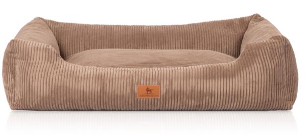 Timos-Tierwelt - Knuffelwuff Hundebett aus Cord mit Handwebcharakter Olivia