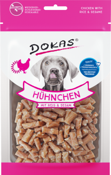12x Dokas Hühnchen mit Reis & Sesam 70 g