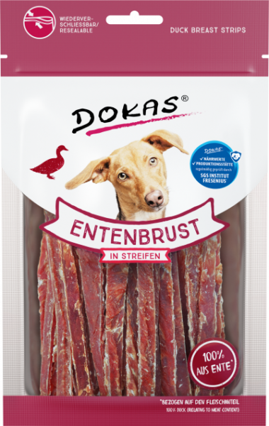 Dokas Entenbrust in Streifen