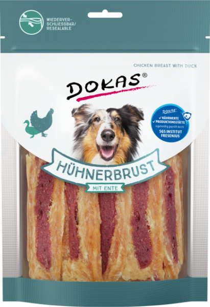8x Dokas Hühnerbrust mit Ente 220 g