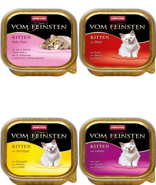 32 x Animonda Vom Feinsten 100g Schale Kitten