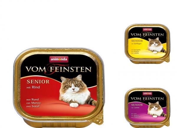 32x Animonda Vom Feinsten 100 Gramm Schale Senior