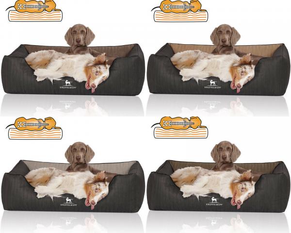Knuffelwuff Orthopädisches Hundebett Outback aus Laser gestepptem Kunstleder