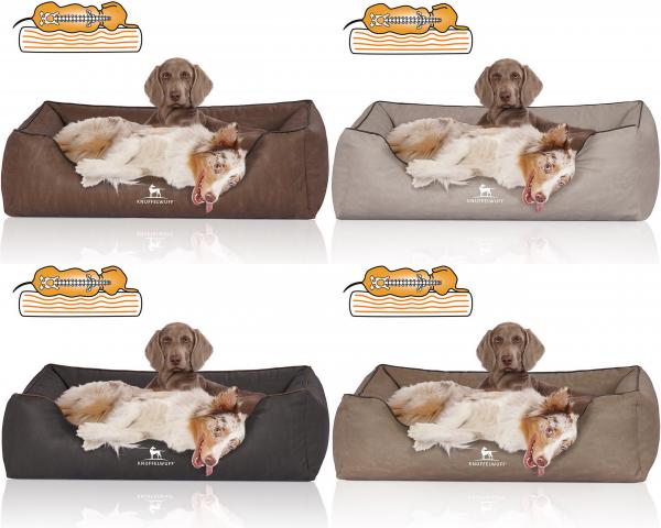 Knuffelwuff Orthopädisches Hundebett Rockland Aus Kunstleder