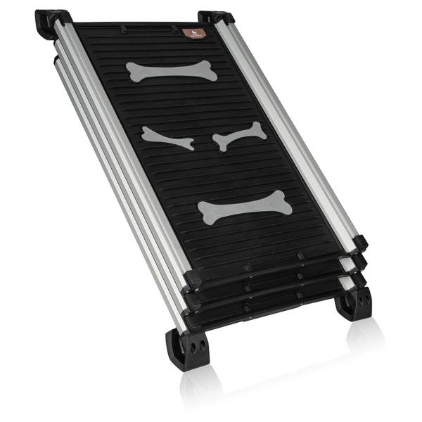 Knuffelwuff Hunderampe 70-158cm - Ausziehbare Teleskoprampe Als Einstiegshilfe